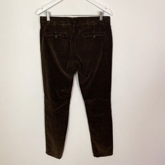 Vince Dark Brown Skinny Leg Corduroy Pants - Picture 2 of 7